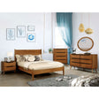 Lennart - 4 Piece Twin Bedroom Set With Oval Mirror - Oak