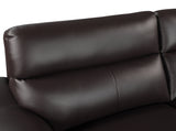 Genuine Leather Loveseat Home Elegance USA