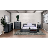 Janeiro - 4 Piece Queen Bedroom Set - Gray - Home Elegance USA