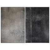 Opposites Attract (Set Of 2) - 40" x 60" - Charcoal Floater Frame - Home Elegance USA