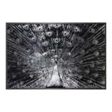 Silver Plumage - 72" x 48" - Charcoal Frame - Home Elegance USA