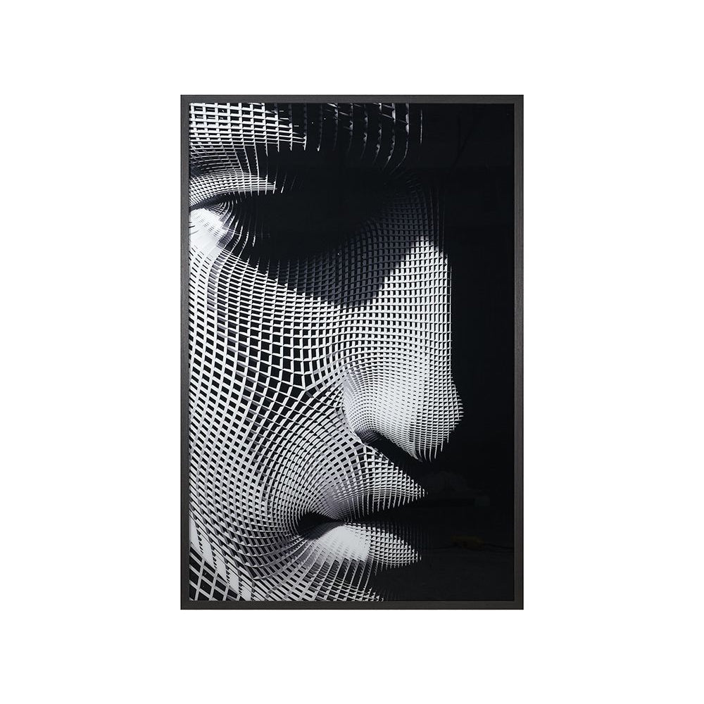 The Mask - 40" x 60" - Charcoal Frame - Home Elegance USA