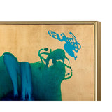 Ink Spill - 60" x 40" - Gold Floater Frame - Home Elegance USA