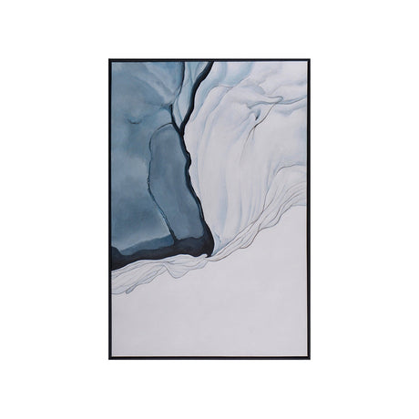 Glacial Rock - 48" x 72" - Black Floater Frame - Home Elegance USA