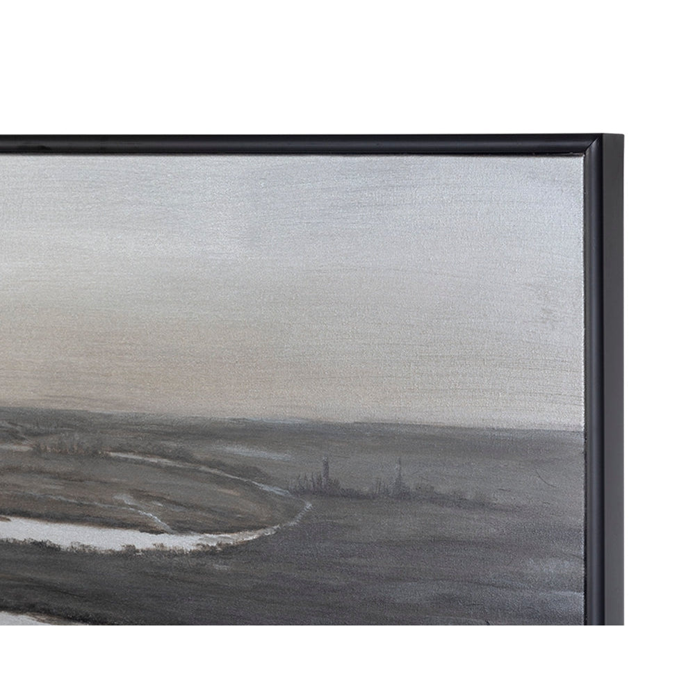 Lonesome Wetlands - 60" x 60" - Black Floater Frame - Home Elegance USA