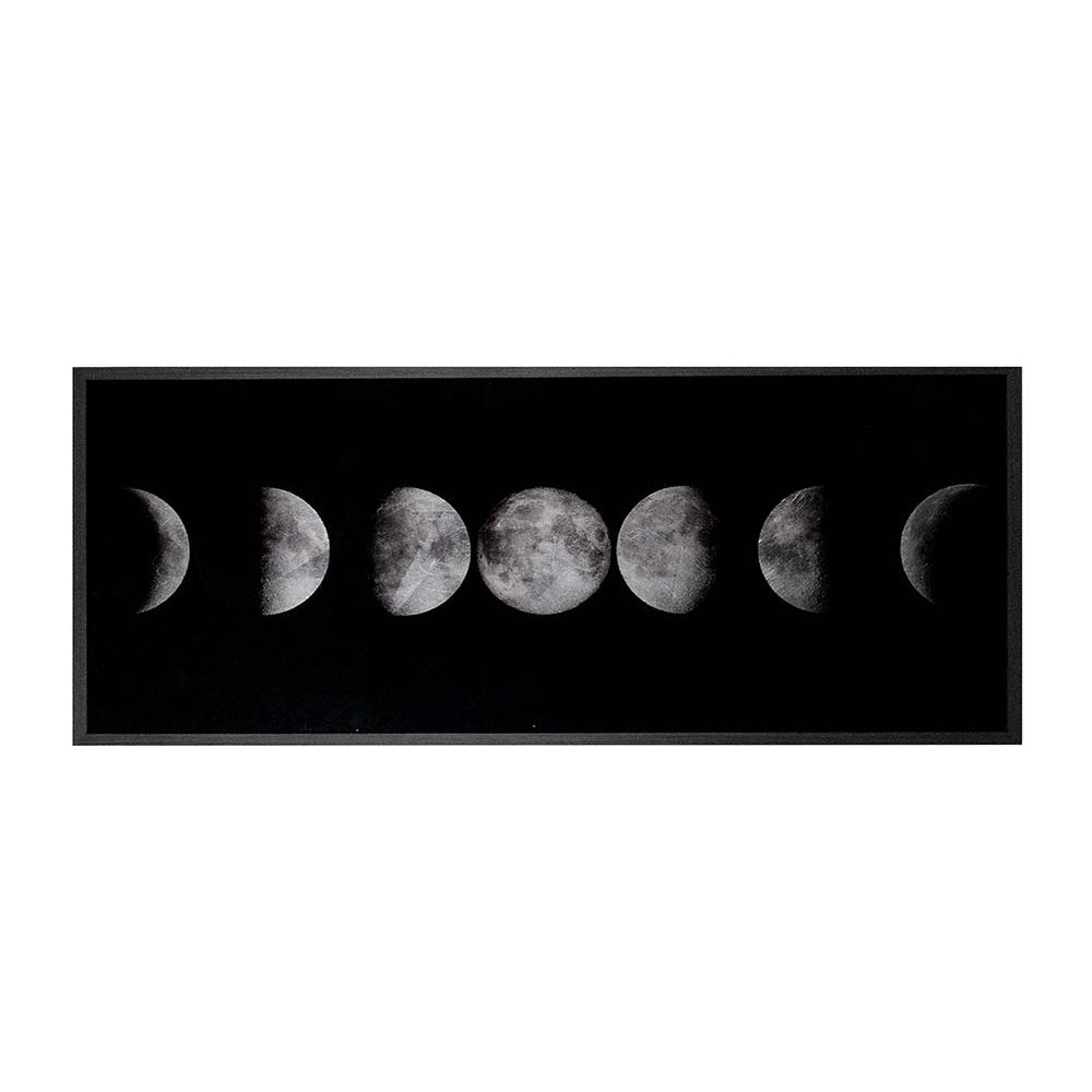 Moon Phases - 72" x 30" - Charcoal Frame - Home Elegance USA