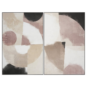 Miami Voice (Set Of 2) - 40" X 60" - Charcoal Floater Frame | Sunpan