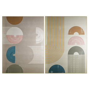 New Beginnings (Set Of 2) - 48" X 64" - Natural Floater Frame | Sunpan