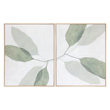 Calm Reflection (set Of 2) - 40" X 50" - Natural Floater Frame - Home Elegance USA