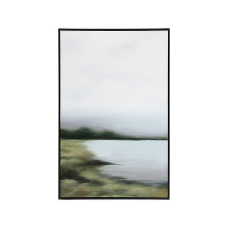 Lakeside Views (set Of 2) - 36" X 48" - Black Floater Frame - Home Elegance USA