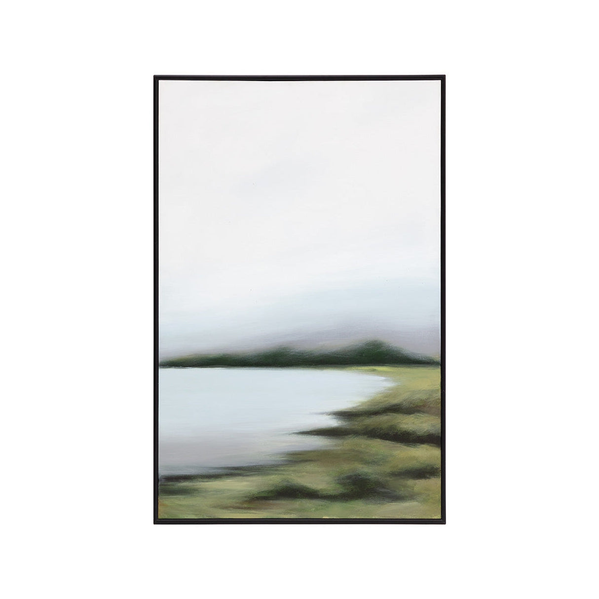 Lakeside Views (set Of 2) - 36" X 48" - Black Floater Frame - Home Elegance USA