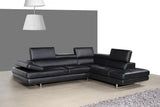 A761 Italian Leather Sectional | J&M | Home Elegance USA