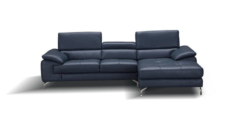 A973B Premium Leather Sectional | J&M - A973B - 179065 - BLUE - RHF - image - 16