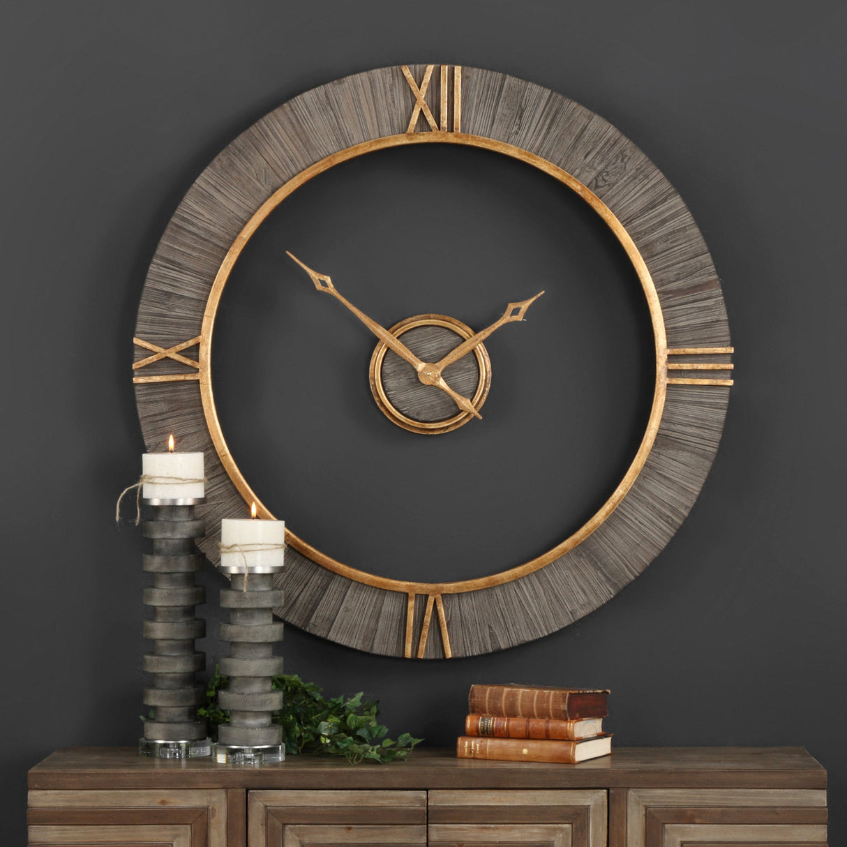 Uttermost Alphonzo Modern Wall Clock - Home Elegance USA