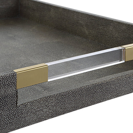 Uttermost Wessex Gray Tray - Home Elegance USA