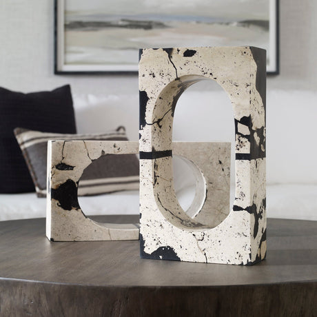Uttermost Nouveau White Coral Stone Sculpture - Home Elegance USA