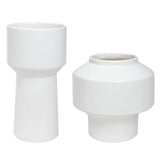Uttermost Illumina Abstract White Vases - Set Of 2 - Home Elegance USA