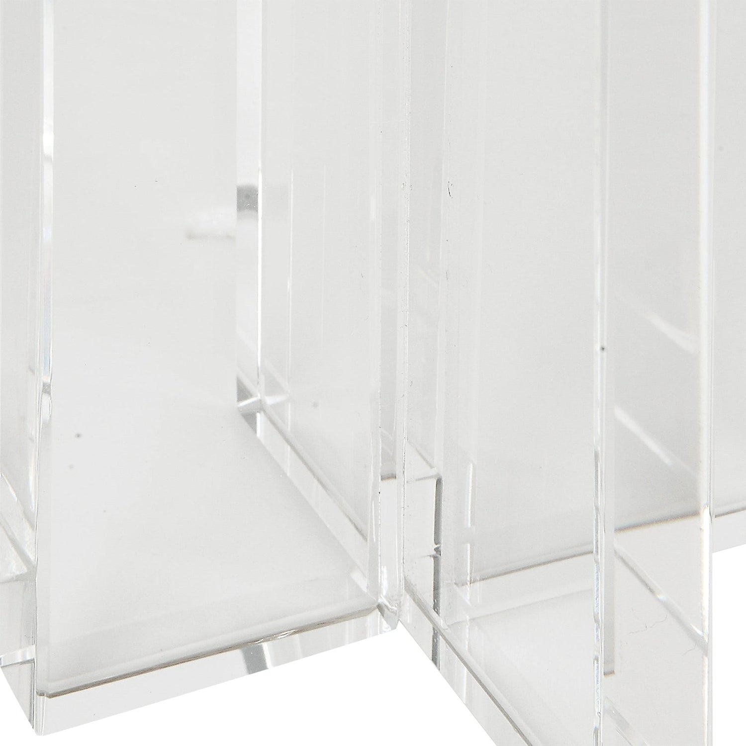 Crystal Pillar Candleholders - Set Of 2 | Uttermost | Home Elegance USA