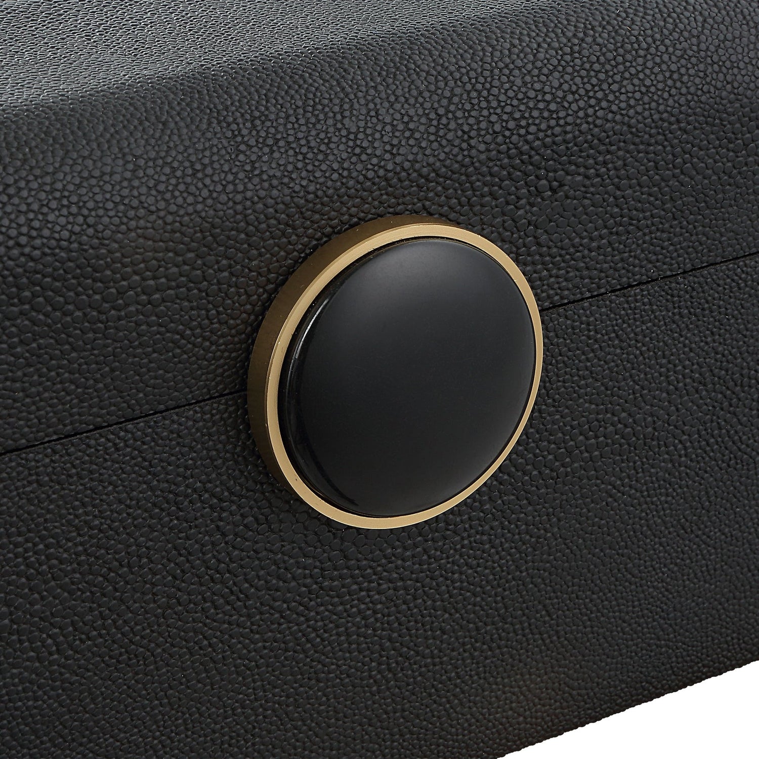 Uttermost Lalique Black Shagreen Box - Home Elegance USA