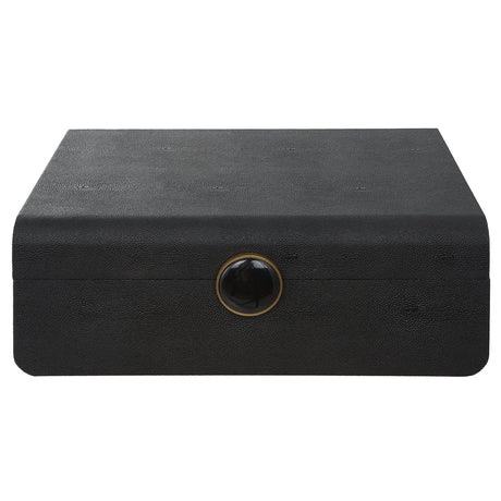 Uttermost Lalique Black Shagreen Box - Home Elegance USA
