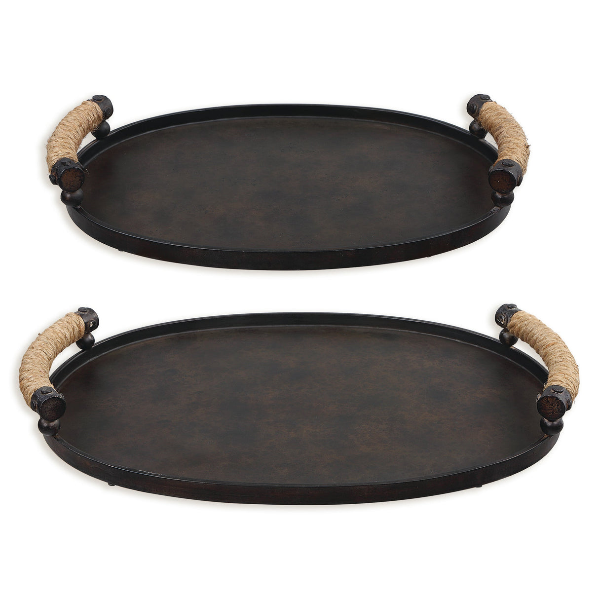Uttermost Viggo Bronze Trays - Set Of 2 - Home Elegance USA