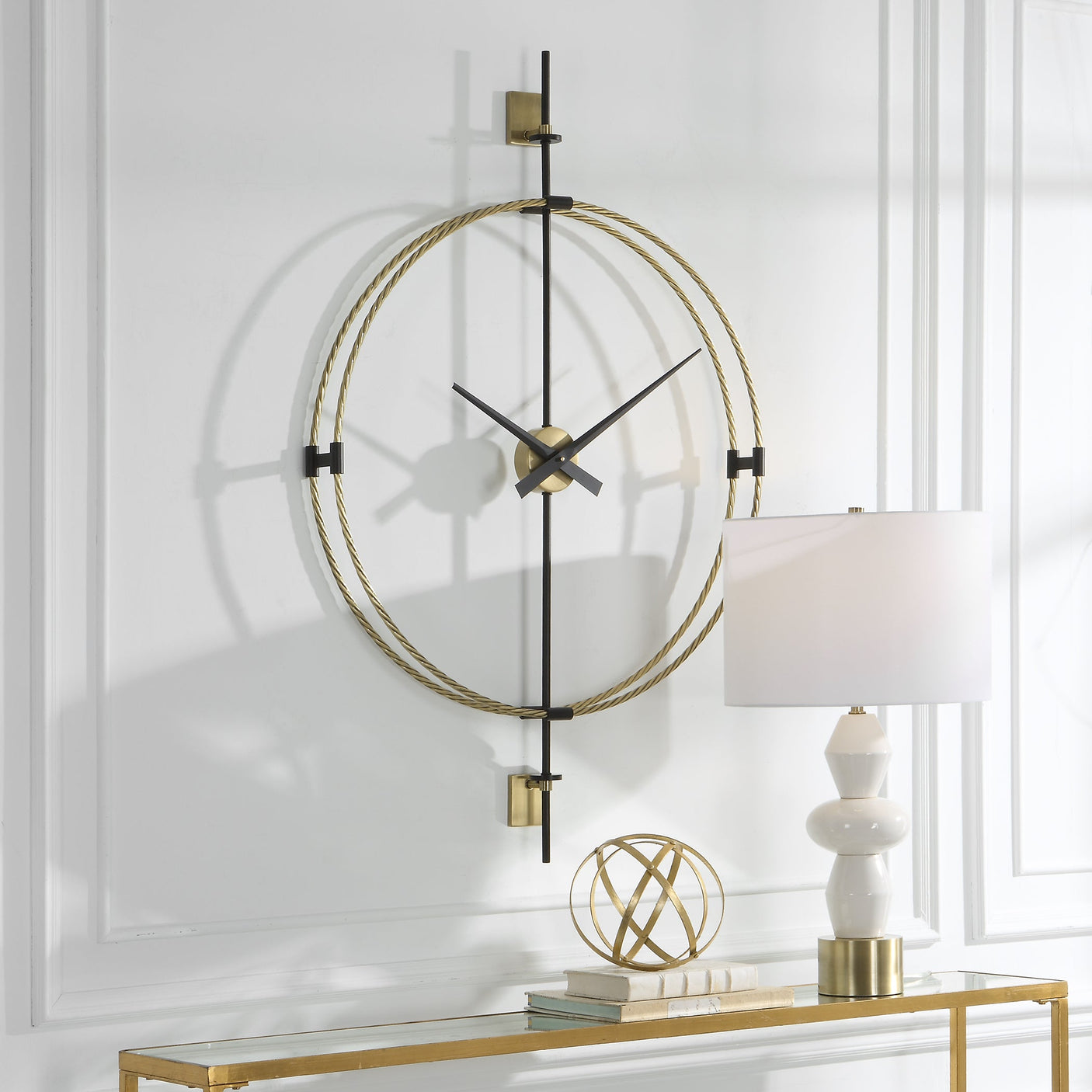 Uttermost Time Flies Modern Wall Clock - Home Elegance USA