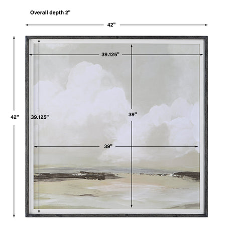 Uttermost Soft Clouds Framed Print - Home Elegance USA