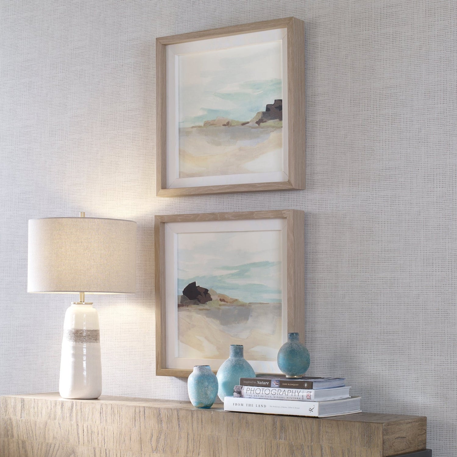 Uttermost Glacial Coast Framed Prints - Set Of 2 - Home Elegance USA