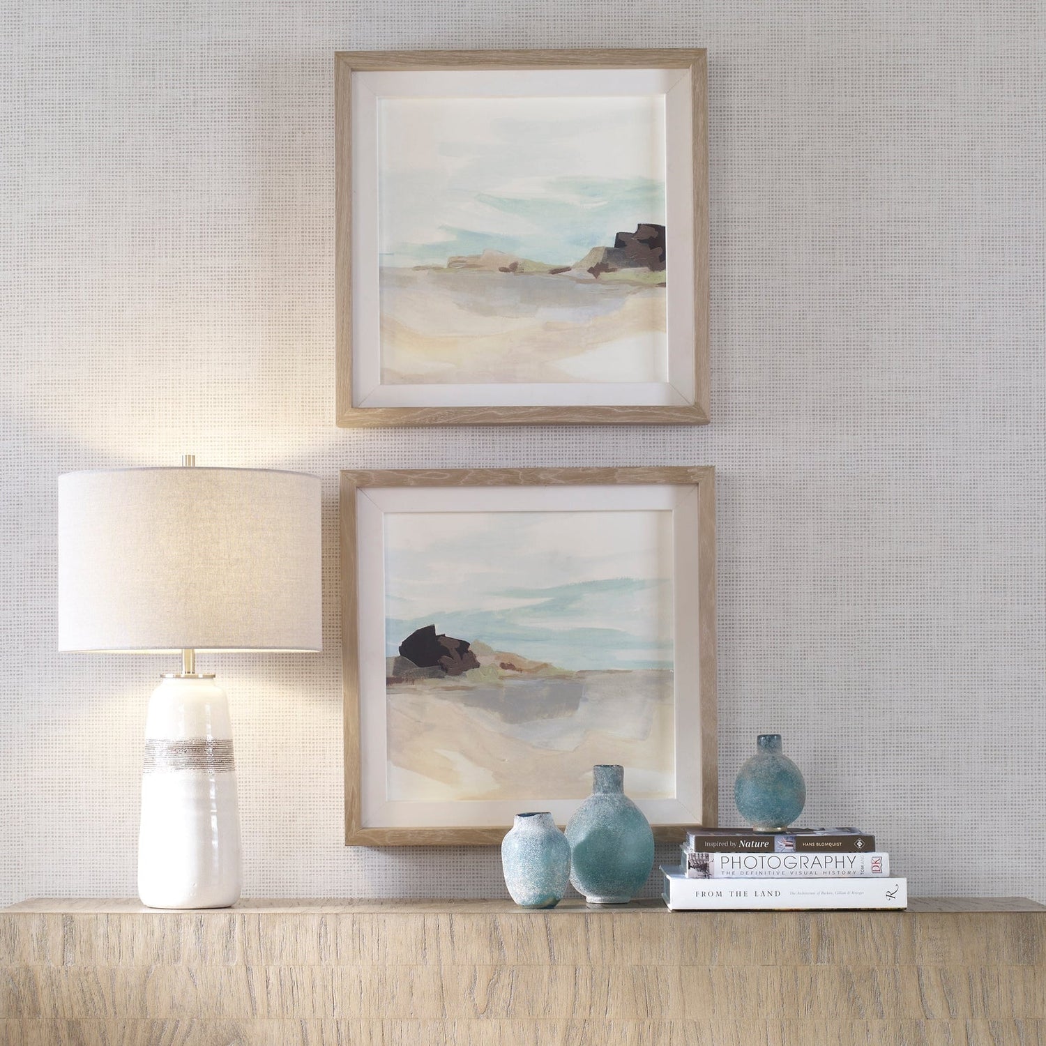 Uttermost Glacial Coast Framed Prints - Set Of 2 - Home Elegance USA
