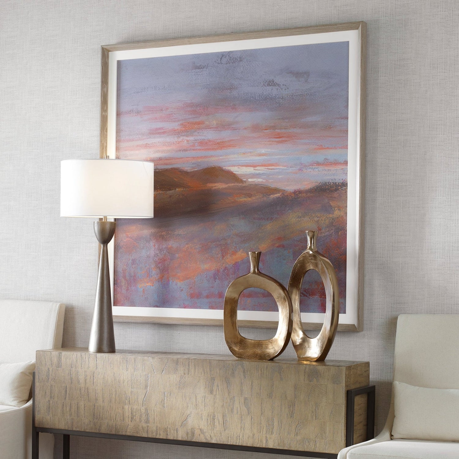 Dawn On The Hills Framed Print | Uttermost | Home Elegance USA
