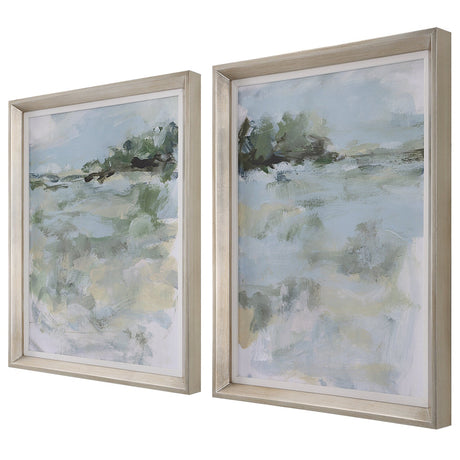 Uttermost Far Away View Framed Prints - Set Of 2 - Home Elegance USA