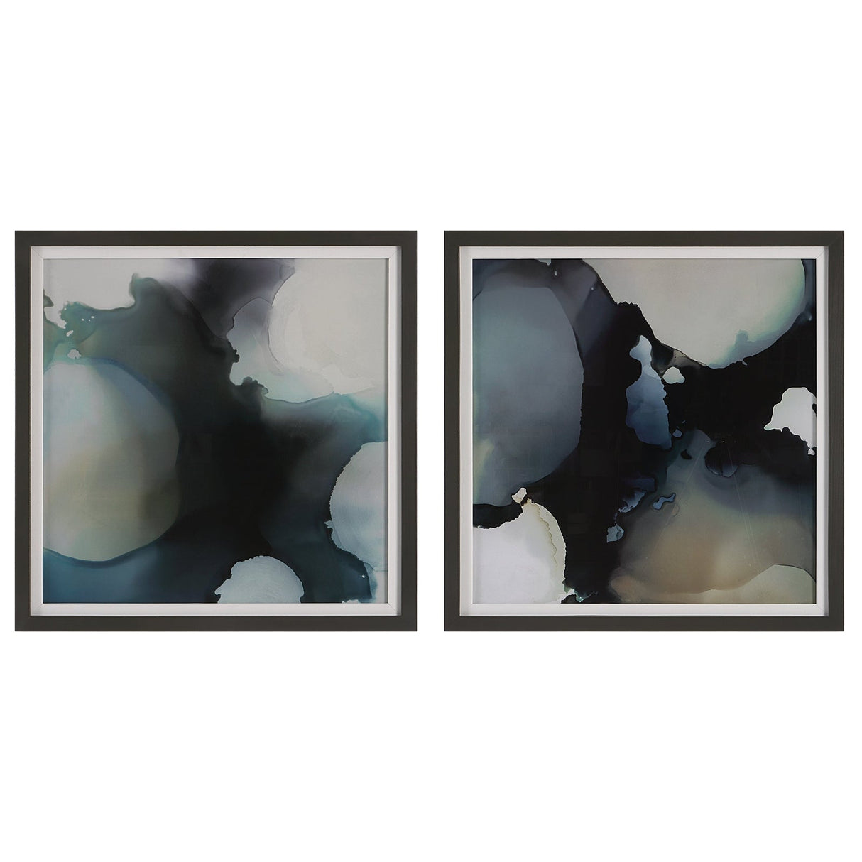 Uttermost Telescopic Abstract Framed Prints - Set Of 2 - Home Elegance USA