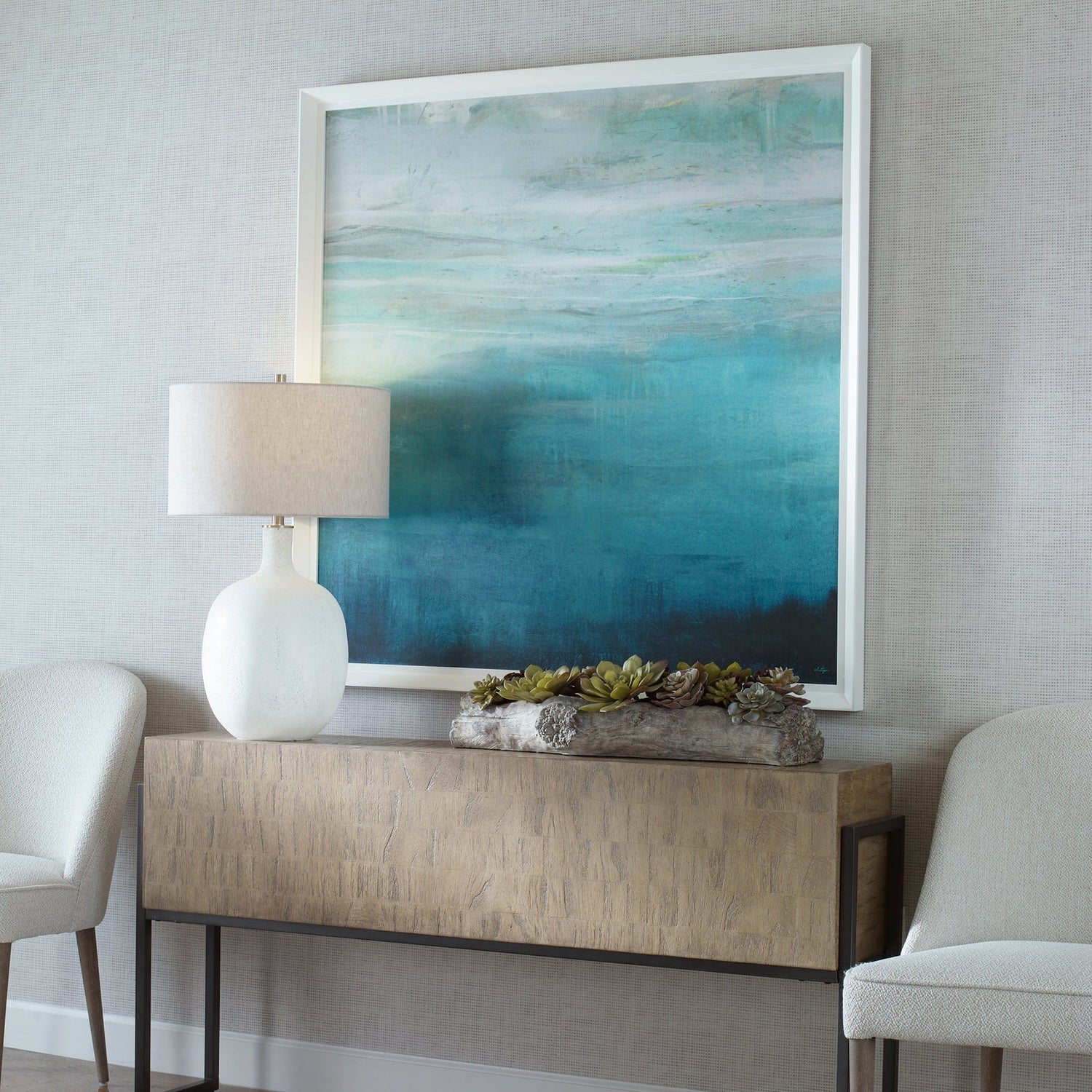 Cancun Teal Framed Print | Uttermost | Home Elegance USA