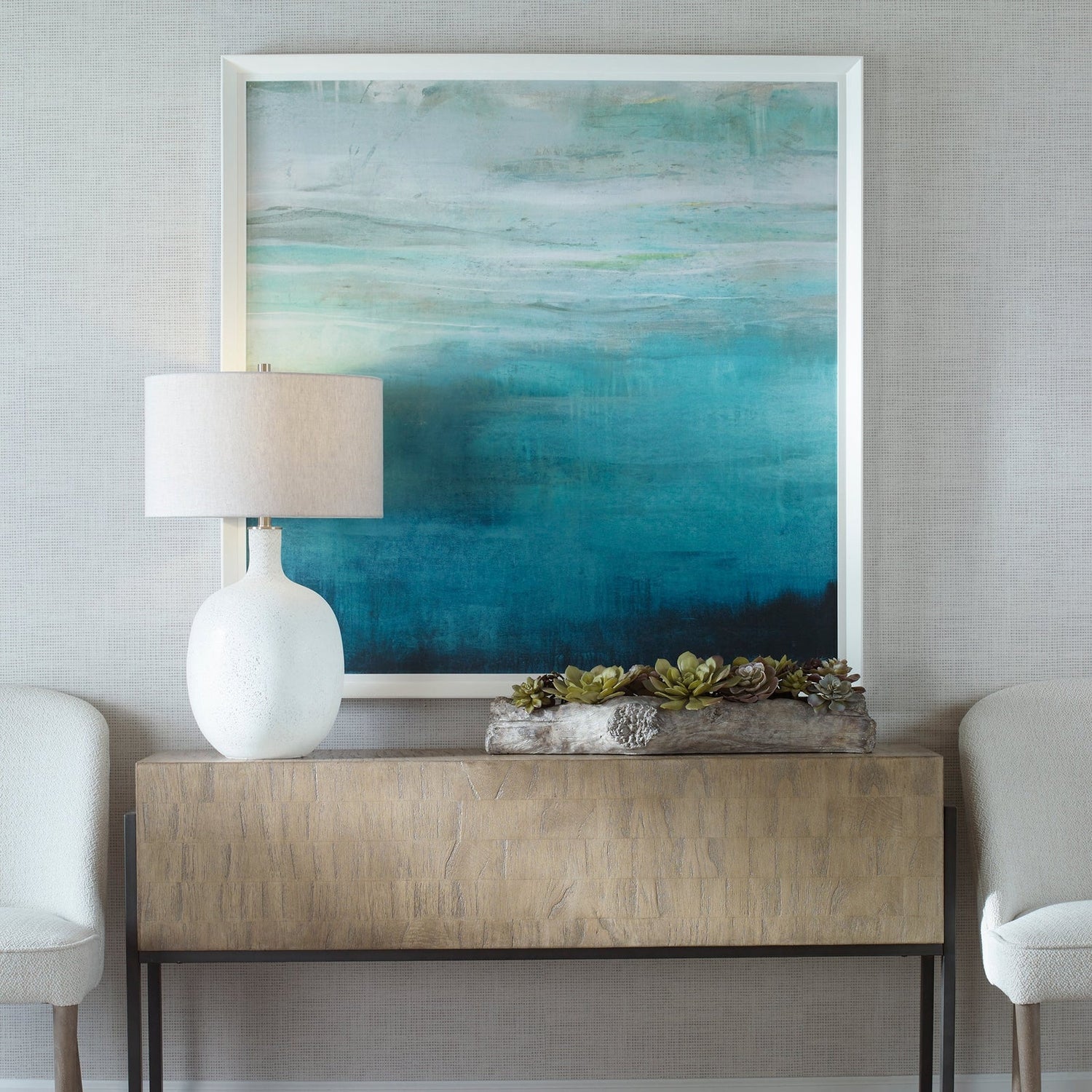 Cancun Teal Framed Print | Uttermost | Home Elegance USA