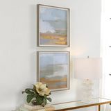 Uttermost Abstract Coastline Framed Prints - Set Of 2 - Home Elegance USA