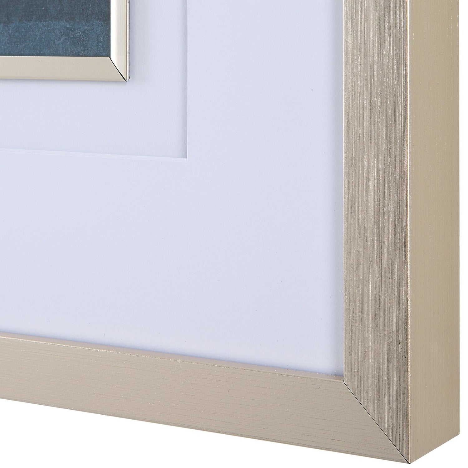 Uttermost Rising Blue Abstract Framed Prints - Set Of 2 - Home Elegance USA