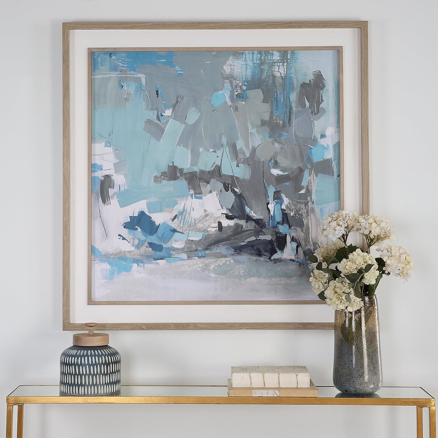 Uttermost Misty Moonlight Abstract Framed Print - Home Elegance USA
