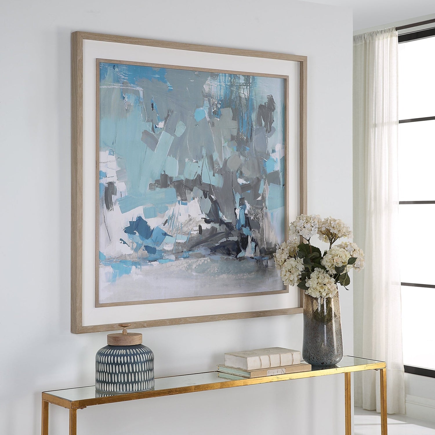 Uttermost Misty Moonlight Abstract Framed Print - Home Elegance USA