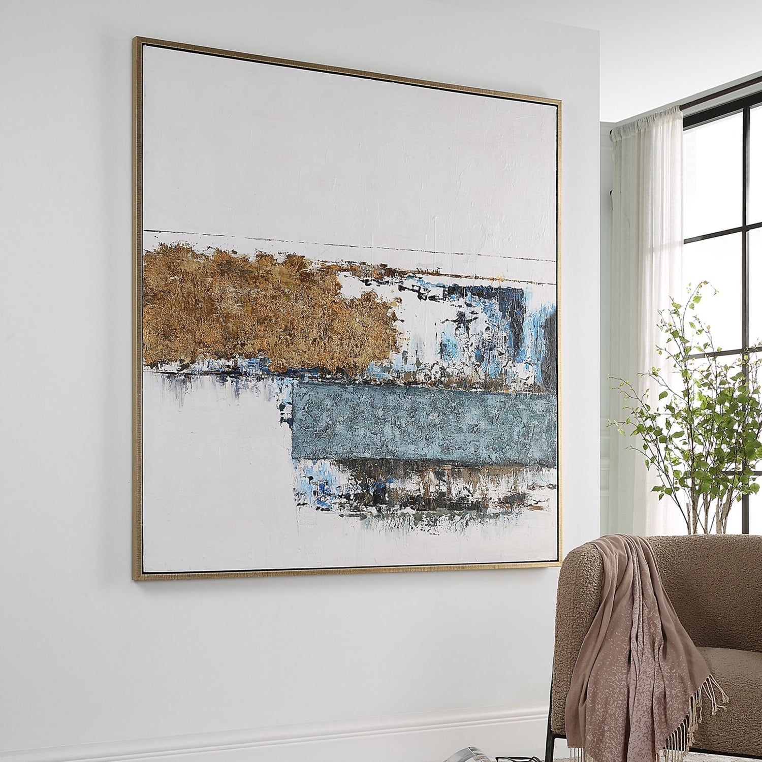 Uttermost Stacked Against Hand Painted Canvas - Home Elegance USA