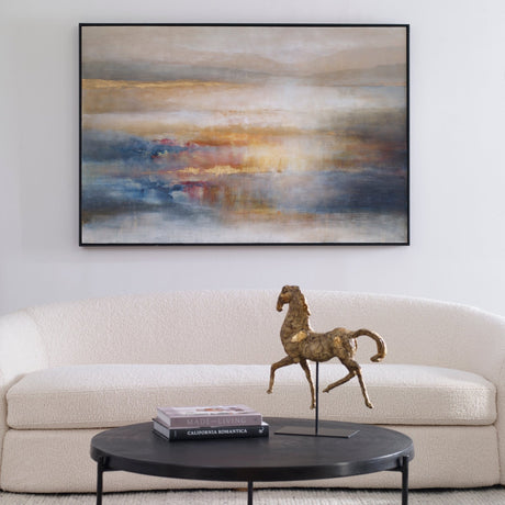 Uttermost Seafaring Dusk Hand Painted Abstract Art - Home Elegance USA