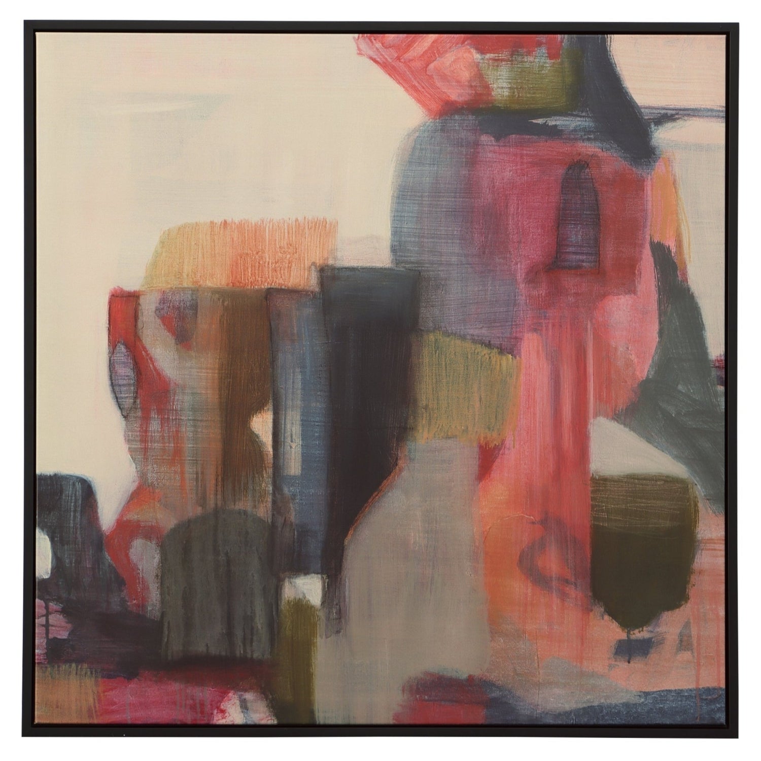 Uttermost Geranium And Ginger Abstract Art - Home Elegance USA