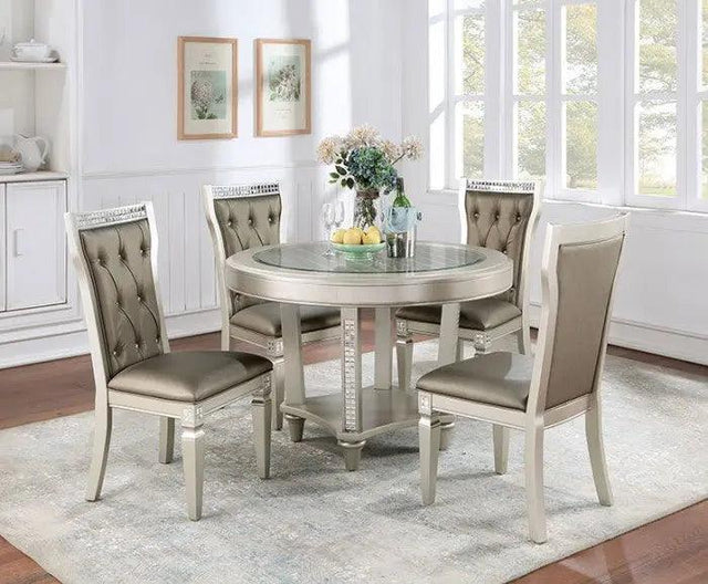 Adelina Round Dining Room Set by Furniture of America Furniture of America