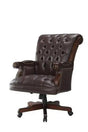 Adjustable Height Traditional Office Chair in Dark Brown Finish by Coaster Furniture Coaster Furniture