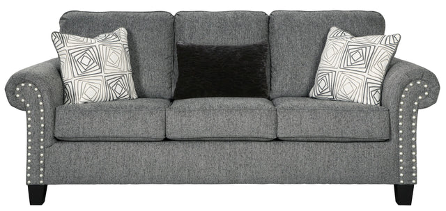 Agleno Contemporary Sofa in Charcoal by Ashley Furniture Ashley Furniture