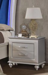 Alia 6Pc Modern Bedroom Set in Silver Finish by Cosmos Furniture Cosmos Furniture