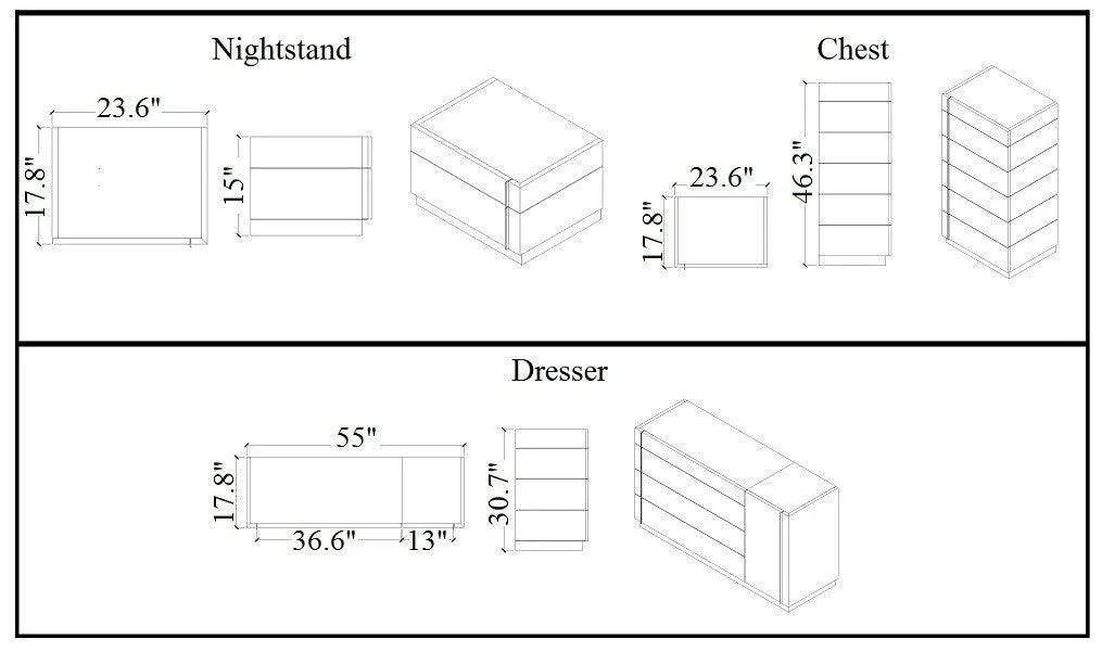 Amora Premium Bedroom Set | J&M | Home Elegance USA