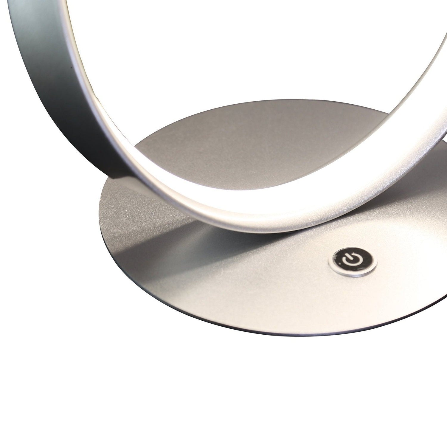 Amsterdam Silver Table Lamp // Led Strip & Touch Dimmer | Finesse | Home Elegance USA