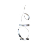 Amsterdam Silver Table Lamp // Led Strip & Touch Dimmer | Finesse | Home Elegance USA