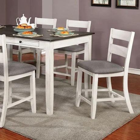 Anadia 7-Piece Rectangular Counter Height Dining Set by Furniture of America Furniture of America