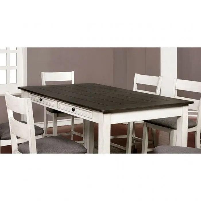 Anadia 7-Piece Rectangular Counter Height Dining Set by Furniture of America Furniture of America